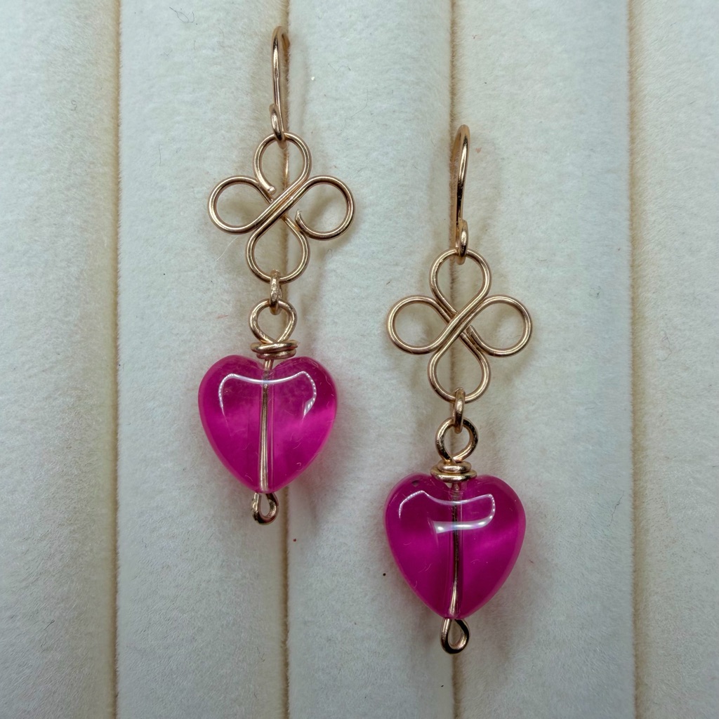 Clover Heart Earrings